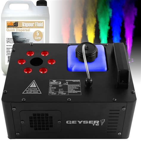 Chauvet Dj Geyser T Pyrotechnic Fx Rgb Led Vertical Smoke Machine