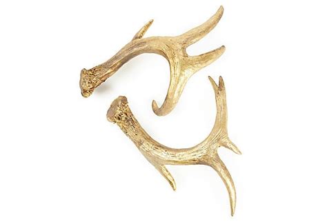 S2 21 Deer Antler Decor Gold Deer Antler Decor Antlers Decor