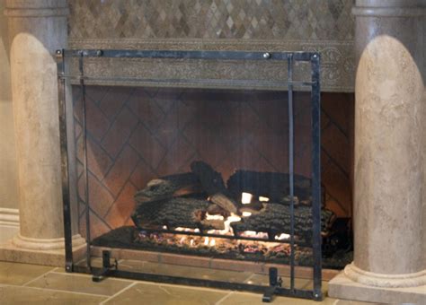 Remarkable Wrought Iron Fireplace Screens Madison Art Center Design