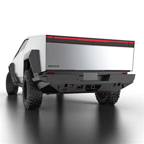 Tesla Cybertruck Bumper With Hardcore Trailer Hitch Receiver