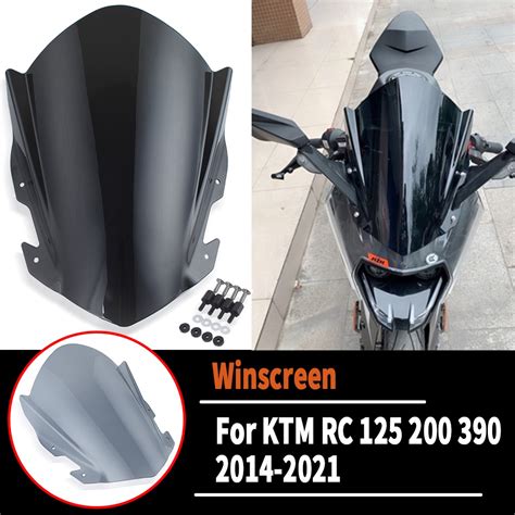 Ljbkoall Windscreen Windshield Parabrisa For Ktm Rc Rc