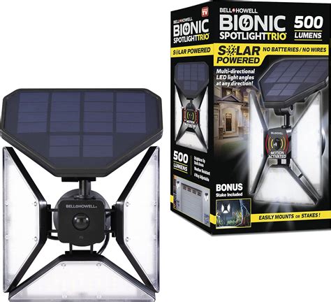 Bionic Spotlight Trio By Bell Howell Solar Lights Outdoor Automatic