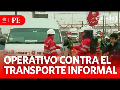 Sutran realizó operativo contra el transporte informal Primera