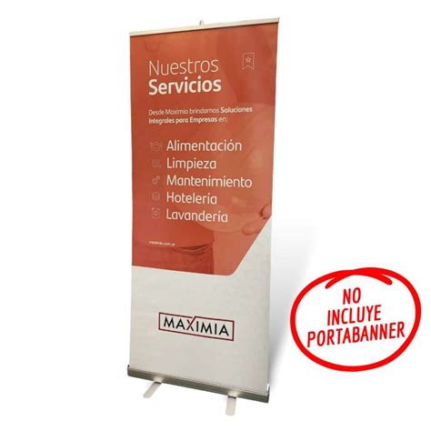 Banner Lona Blackout Mate Para Portabanner Roll Up X Cm Rotularte