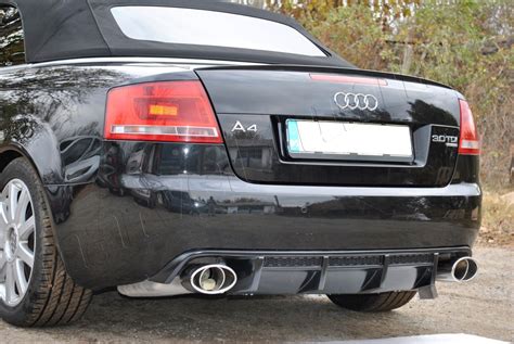 Audi A4 B6 B7 02 08 Cabriolet Rear Bumper Diffuser Spoiler Ebay