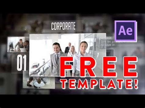 Corporate Display Slideshow Free After Effects Template YouTube