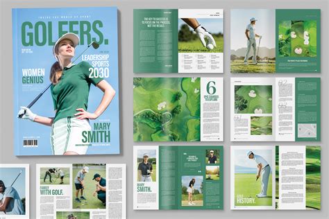 Golf Magazine Template - BrandPacks