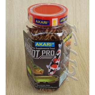 Jual Akari Maggot Magot Pro Gr Pakan Ikan Channa Koi Oscar Arwana