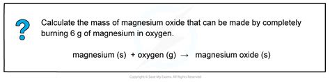 Reacting Masses A Level Chemistry Revision Notes