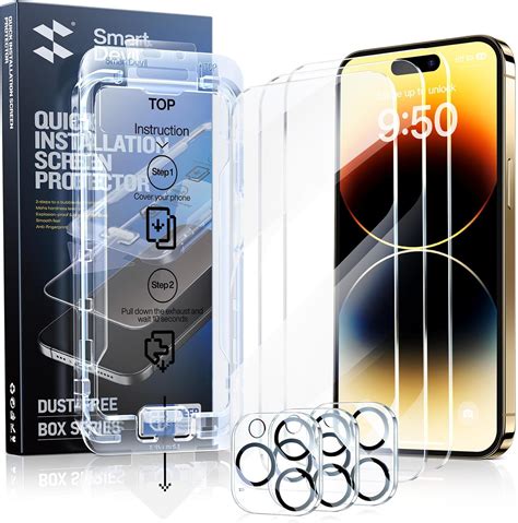 Amazon SmartDevil 3 Pack Screen Protector For IPhone 14 Pro With 3