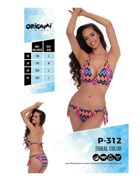 Tribal Color P Origami Bikini