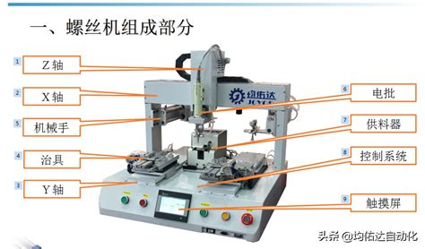 自动锁螺丝机的结构组成图解 标件库