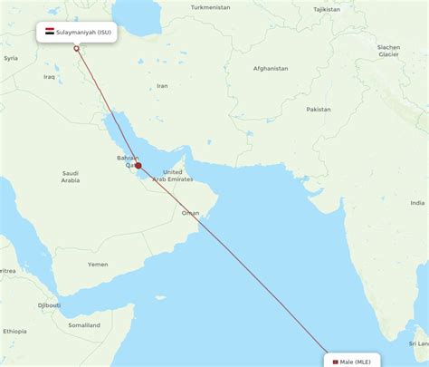 All Flight Routes From Sulaimaniyah To Male ISU To MLE Flight Routes