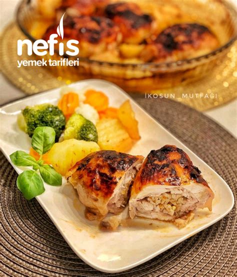 İç Pilavlı Tavuk But Sarma Nefis Yemek Tarifleri