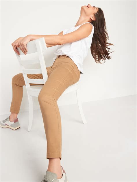 Mid Rise Skinny Everyday Khakis For Women Old Navy