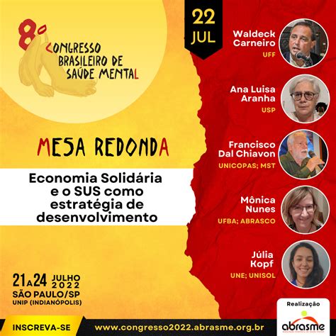 Congresso Brasileiro De Saúde Mental Acontece De 21 A 24 De Julho Em