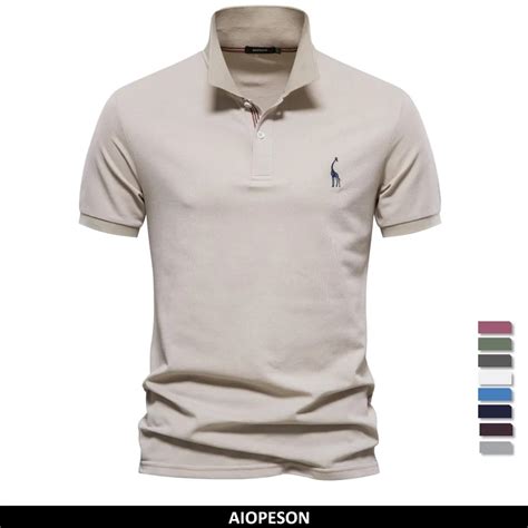 Aiopeson Brand Men S Polo Shirts Cotton Polo Shirts For Men Short