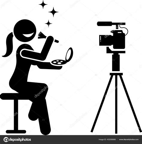 Social Media Influencers Internet Video Content Creator Stick Figure