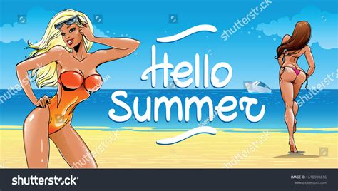 Beautiful Nude Woman On Boat Over Royalty Free Licensable Stock Vectors Vector Art