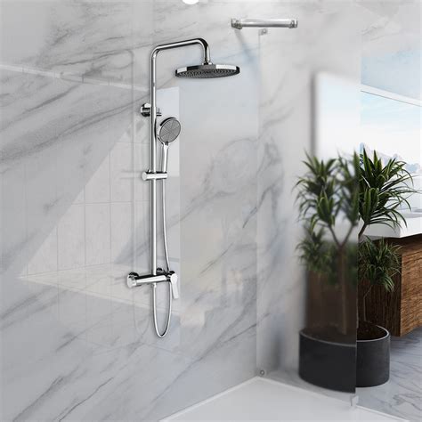 Душевая стойка Vincea Arco VSFS-4AR1CH настенная цвет хром купить в ...