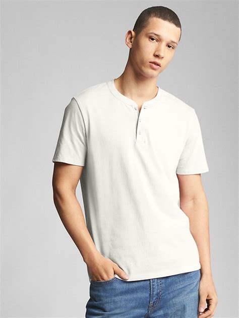 Essential Short Sleeve Henley T Shirt Gap