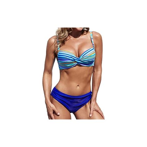 Lcpddajlspig Bikini Costume Da Bagno Donna Imbottito Curvy Mare Bikini Triangolo Brasiliana