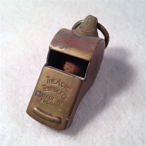 Vintage The Acme Thunderer Police Whistle Wwii Etsy