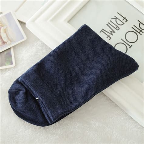 1Pair Mens Non Elastic 100 Pure Cotton Socks Comfort Soft Grip