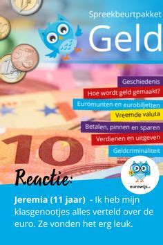 Idee N Over Eurowijs In Omgaan Met Geld Leren Rekenen