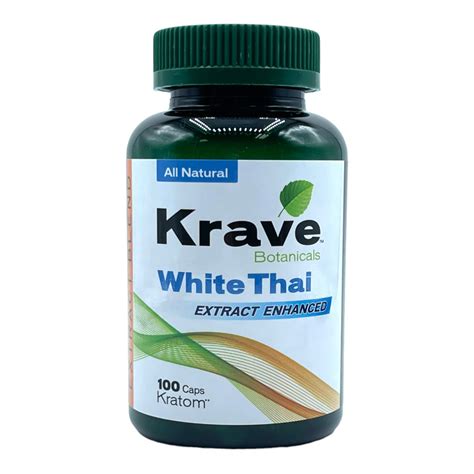 Buy Krave White Thai Extract Blend Kratom Capsule