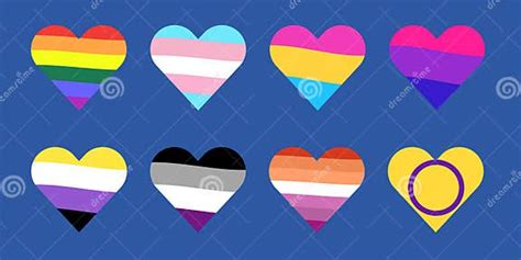 Hearts Of Different Sexual Minorities Stock Illustration Illustration