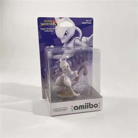 FIGURINE AMIIBO NO 51 Mewtwo Super Smash Bros Collection EUR Neuf