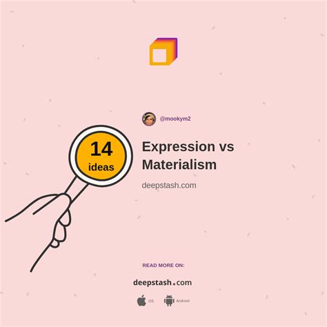 Expression vs Materialism - Deepstash