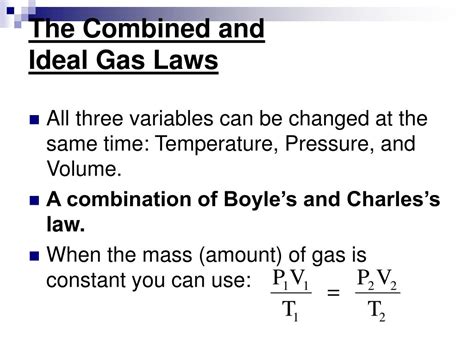 Ppt Combined Gas Laws And Dalton’s Law Of Partial Pressures Powerpoint Presentation Id 4146302