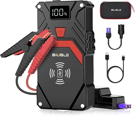 Biuble Car Jump Starter A Peak V Auto Booster Battery Pack