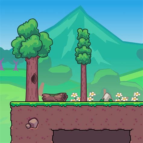 Seamless Hill Platformer Tileset 2d Game Tileset Tokegameart Images