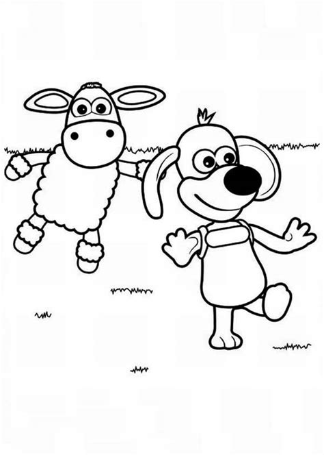 Timmy Wander Around In Shaun The Sheep Coloring Page Color Luna