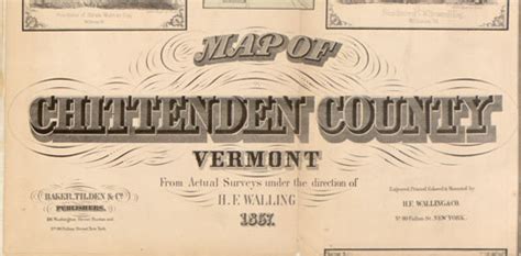 Chittenden County Vermont Maps