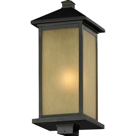 Filament Design 1 Light Oil Rubbed Bronze Outdoor Post Mount Light With