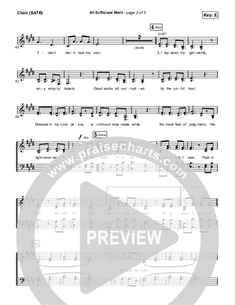 All Sufficient Merit Choir Sheet Music Pdf The Worship Initiative