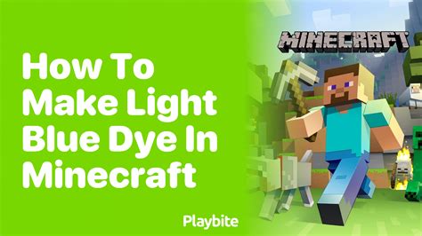 How to Make Light Blue Dye in Minecraft - Playbite