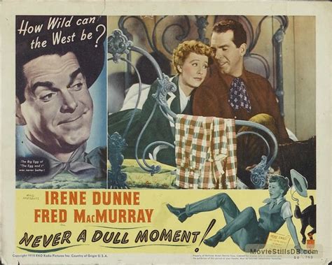 Never A Dull Moment Lobby Card With Irene Dunne Fred MacMurray