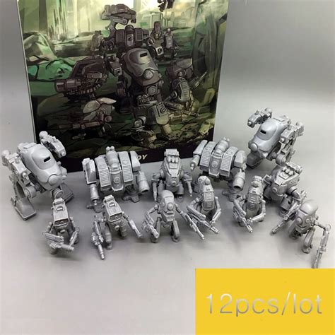 JOY TOY 1 35 Model Kit Robot Figures Mini Machine 12 Pcs Model Toys Nude Color Opp Bags Free