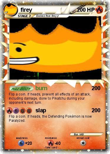 Pokémon Firey 110 110 Burn My Pokemon Card