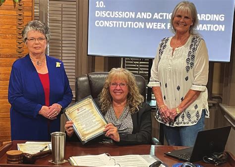 Judge Recognizes Constitution Week In Bosque County Bosque County Today