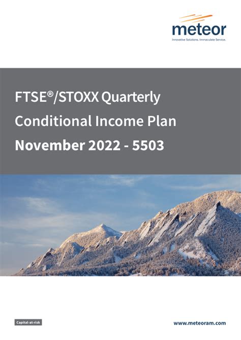 Meteor Asset Management Limited FTSE STOXX Quarterly Conditional