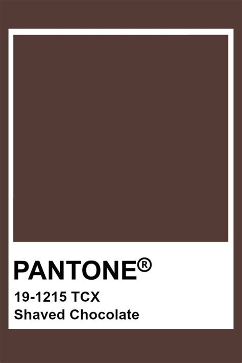 Pantone Shaved Chocolate | Pantone colour palettes, Brown pantone, Pantone