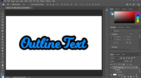 Outline Text in Photoshop: Guide for Stunning Effects