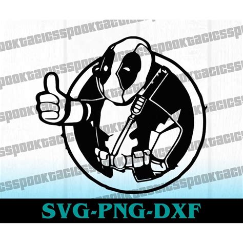 Dead Pool Svg Deadpool Svg Avengers Svg Silhouette Cut Fi Inspire