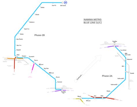 Bangalore Airport Metro | Namma Metro Blue Line - Route, Map, & Cost